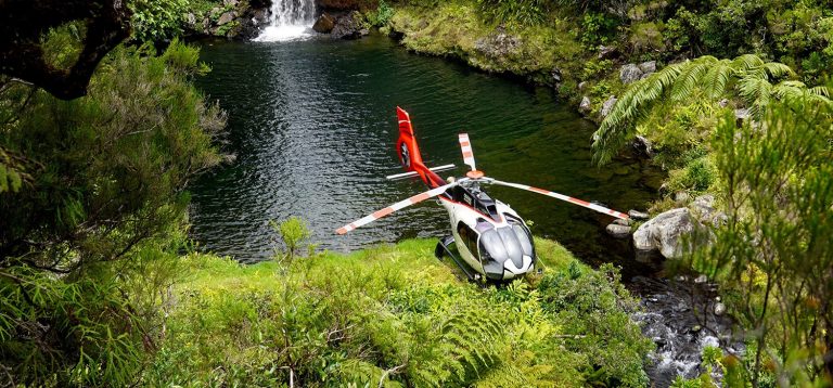 survol en hélicoptère, la réunion